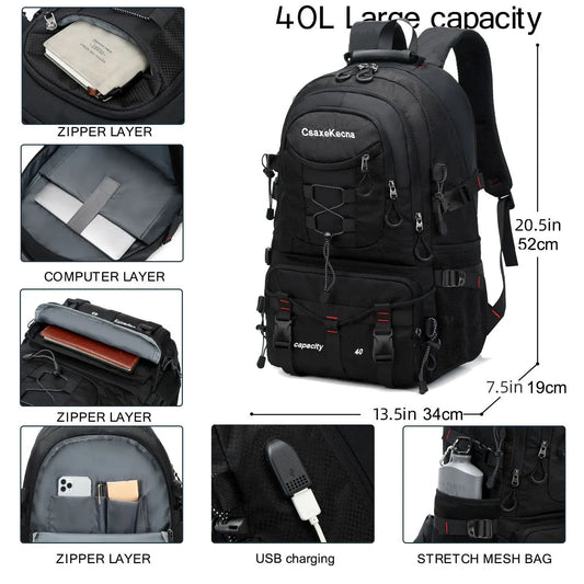 Waterproof Travel Backpack: Ideal for Outdoor Hiking