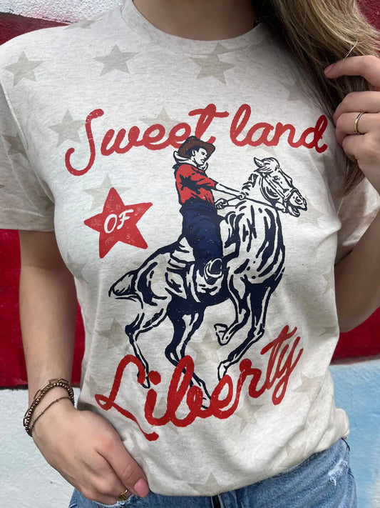 Sweet Land Of Liberty Star Tee