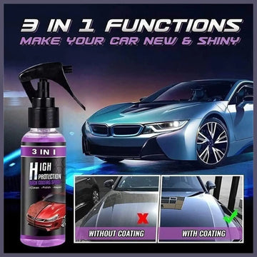 3 in 1 Car Shine and Scratch Spray