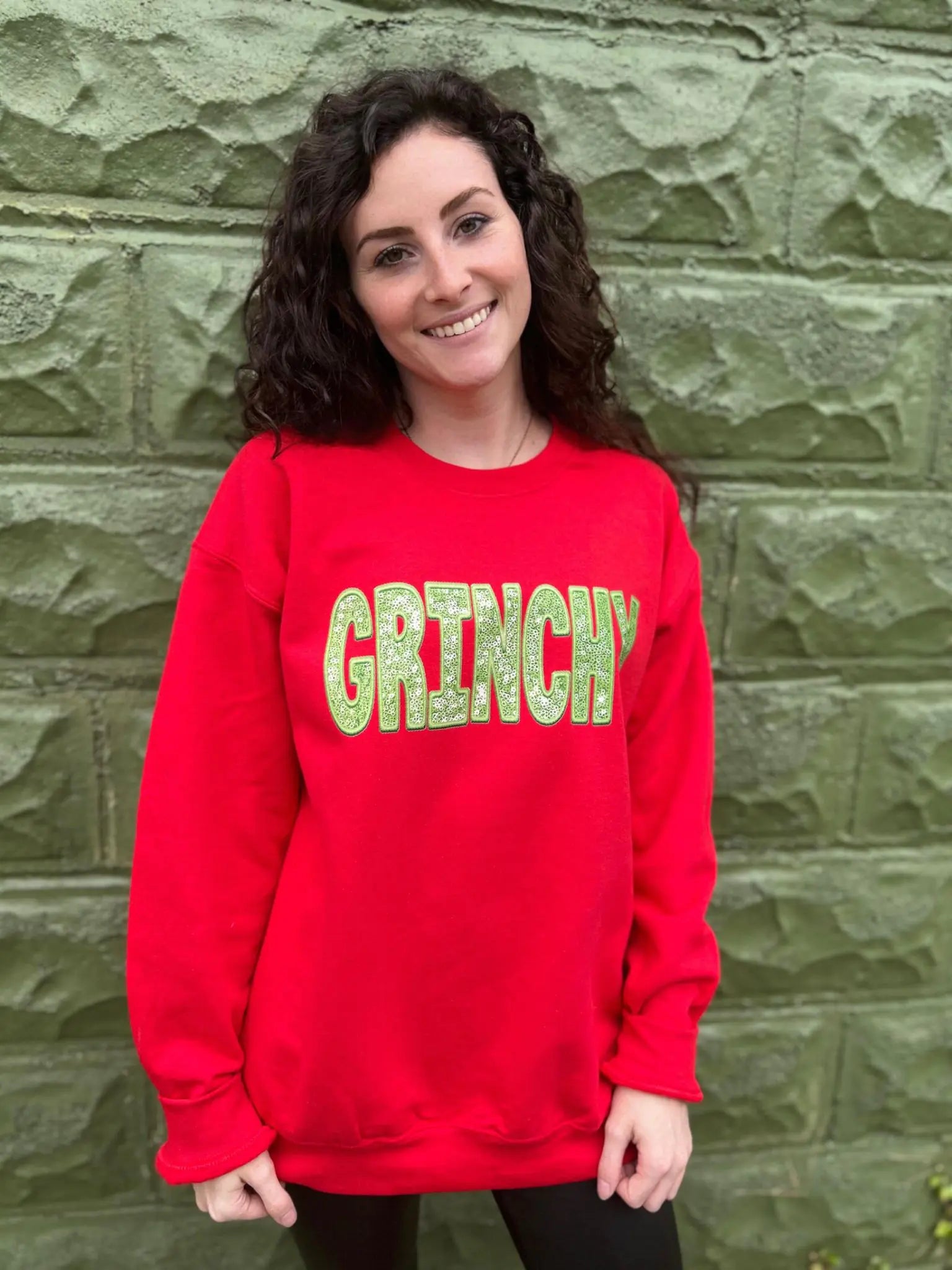 Red Grinchy Sweatshirt