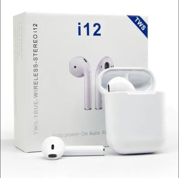 Enjoy high-quality sound and wireless convenience with the Earphone I12.