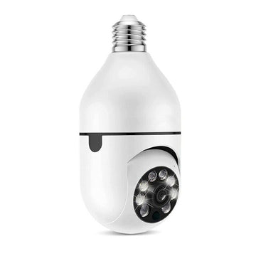 "Enhance your home security with this 1080P HD Light Bulb Camera. 